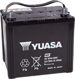 Аккумулятор автомобильный Yuasa  80D23L Обратная 65 550 для Nissan X-Trail II 2.0 FWD 141 лс Бен
