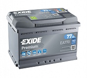 Аккумулятор автомобильный Exide Premium EA770 Обратная 77 760 для Peugeot Expert Tepee