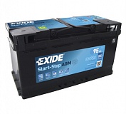Аккумулятор автомобильный Exide Start-Stop AGM EK950 Обратная 95 850 для Audi A5/S5 3.0 TDI quattro 240 лс Диз
