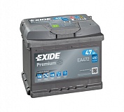 Аккумулятор автомобильный Exide Premium EA472 Обратная 47 450 для Ford Fusion универсал 1.6 100 лс Бен
