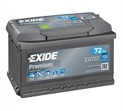 Аккумулятор автомобильный Exide Premium EA722 Обратная 72 720 для Ford Fiesta хэтчбек VI