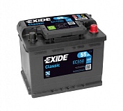 Аккумулятор автомобильный Exide Classic  EC550 Обратная 55 460 для Citroen C8