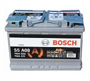 Аккумулятор автомобильный Bosch S5 AGM S5A08 Обратная 70 760 для Porsche 911 кабрио V 3.8 Carrera 4GTS 408 лс 