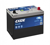Аккумулятор автомобильный Exide Excell EB704 Обратная 70 540 для Kia Optima IV 2.0 247 лс Бен