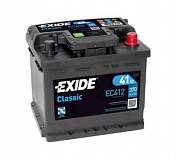 Аккумулятор автомобильный Exide Classic EC412 Обратная 41 370 для Opel Agila A 1.2 16V 75 лс Бен
