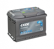 Аккумулятор автомобильный Exide Premium EA612 Обратная 61 600 для Opel Corsa C III 1.3 CDTI 70 лс Диз
