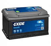 Аккумулятор автомобильный Exide Excell  EB802 Обратная 80 700 для Infiniti EX 30d 238 лс Диз