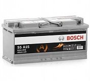 Аккумулятор автомобильный Bosch S5 AGM S5A15 Обратная 105 950 для Audi A5/S5 2.0 TFSI 180 лс Бен