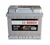 Аккумулятор автомобильный Bosch S5 Silver Plus S5005 Обратная 63 610 для Audi A3 Sportback II 1.8 TFSI 160 лс Бен