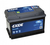 Аккумулятор автомобильный Exide Excell  EB712 Обратная 71 670 для LDV