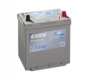 Аккумулятор автомобильный Exide Premium EA386 Обратная 38 300 для Hyundai Atos Prime 1.1 59 лс 