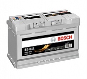 Аккумулятор автомобильный Bosch S5 Silver Plus S5011 Обратная 85 800 для Audi A7 Sportback 3.0 TDI quattro 245 лс Диз