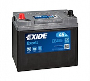 Аккумулятор автомобильный Exide Excell EB455 Прямая 45 300 для Honda