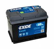 Аккумулятор автомобильный Exide Excell  EB602 Обратная 60 540 для Ford Escort фургон VI 1.8 Turbo D 70 лс Диз